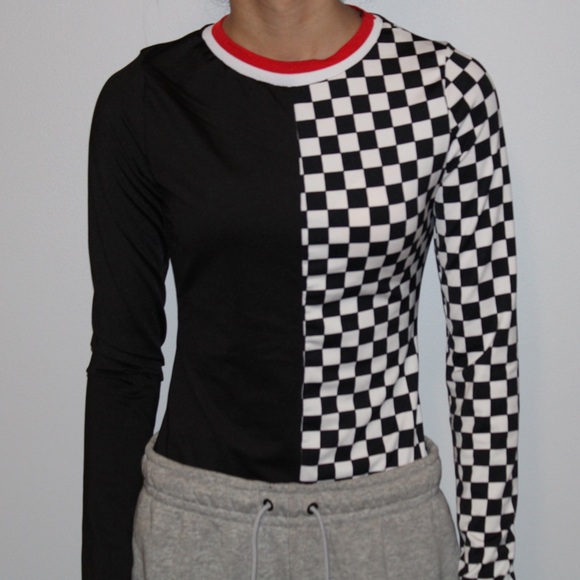 Checkered Bodysuit - Picture 1 of 2
